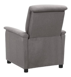 Fauteuil électrique de massage Gris clair Tissu