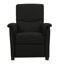 Fauteuil électrique de massage Noir Tissu