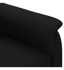 Fauteuil électrique de massage Noir Tissu