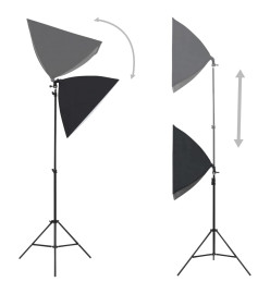 Kit de studio photo avec boîte à lumière et réflecteur