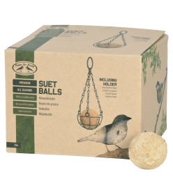 Esschert Design Boules de suif pour oiseaux 4 saisons avec support