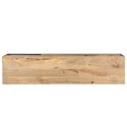 Meuble TV 130x30x45 cm Bois de manguier brut