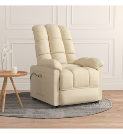 Fauteuil électrique de massage Crème Tissu