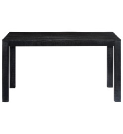 Table à dîner Noir 118x60x76 cm Bois de manguier massif