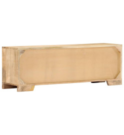 Meuble TV 120x30x40 cm Bois massif de manguier