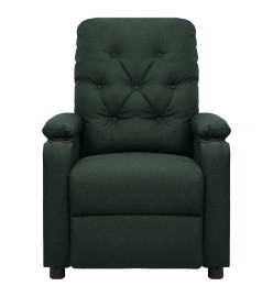 Fauteuil de massage Vert foncé Tissu