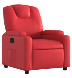 Fauteuil inclinable Rouge Similicuir