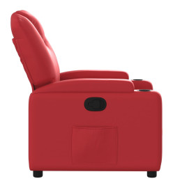 Fauteuil inclinable Rouge Similicuir