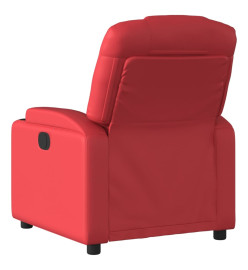 Fauteuil inclinable Rouge Similicuir