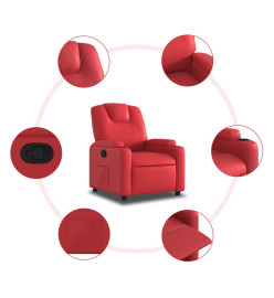 Fauteuil inclinable Rouge Similicuir