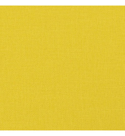 Ensemble de canapés 2 pcs avec coussins Jaune clair Tissu