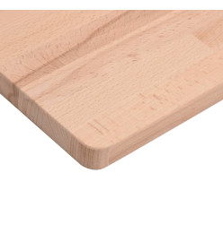 Comptoir de salle de bain 100x60x2,5 cm bois massif de hêtre