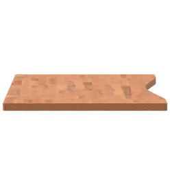 Dessus de bureau 110x(50-55)x2,5 cm bois massif de hêtre