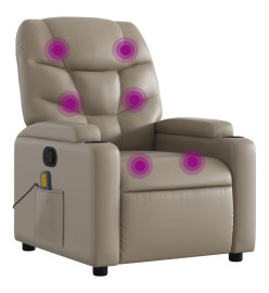 Fauteuil de massage inclinable Cappuccino Similicuir