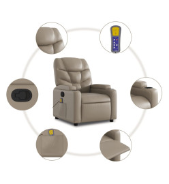 Fauteuil de massage inclinable Cappuccino Similicuir