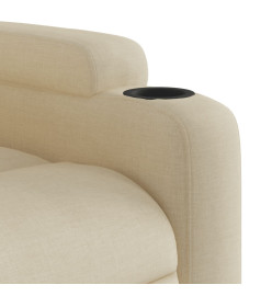 Fauteuil inclinable Crème Tissu