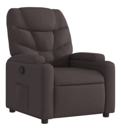 Fauteuil inclinable Marron foncé Tissu