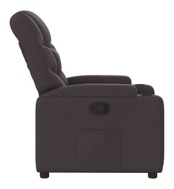 Fauteuil inclinable Marron foncé Tissu