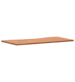 Dessus de bureau 80x(36-40)x1,5 cm bois massif de hêtre