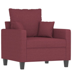 Fauteuil Rouge bordeaux 60 cm Tissu