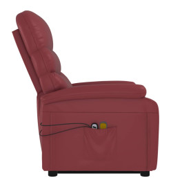 Fauteuil de massage Rouge bordeaux Similicuir