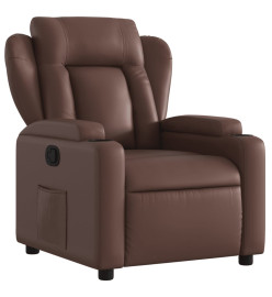 Fauteuil inclinable Marron Similicuir