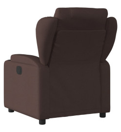 Fauteuil inclinable Marron foncé Tissu