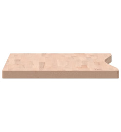 Dessus de bureau 100x(55-60)x4 cm bois massif de hêtre