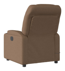 Fauteuil de massage inclinable Marron Tissu