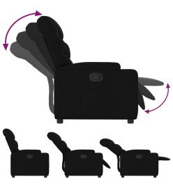 Fauteuil inclinable Noir Tissu