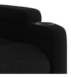 Fauteuil inclinable Noir Tissu