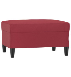 Ensemble de canapés 4 pcs et coussins Rouge bordeaux Similicuir