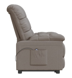 Fauteuil inclinable électrique Taupe Tissu