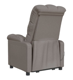 Fauteuil inclinable électrique Taupe Tissu