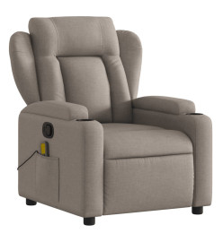 Fauteuil de massage inclinable Taupe Tissu