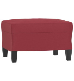 Ensemble de canapés 3 pcs et coussins Rouge bordeaux Similicuir