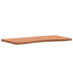 Dessus de bureau 80x(36-40)x2,5 cm bois massif de hêtre