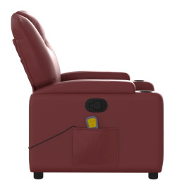 Fauteuil de massage inclinable Rouge bordeaux Similicuir