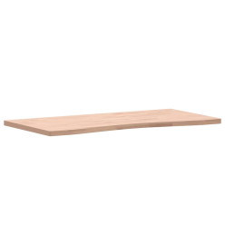 Dessus de bureau 100x(45-50)x2,5 cm bois massif de hêtre