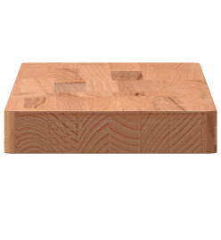 Étagère murale 60x20x4 cm bois massif de hêtre