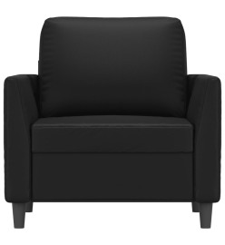 Fauteuil Noir 60 cm Similicuir