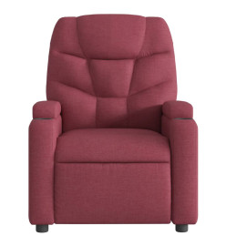 Fauteuil de massage inclinable Rouge bordeaux Tissu