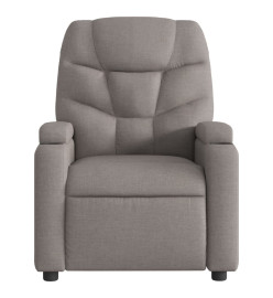 Fauteuil de massage inclinable Taupe Tissu