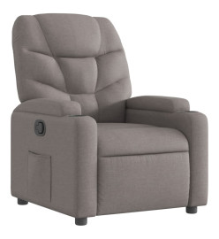 Fauteuil inclinable Taupe Tissu