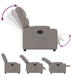 Fauteuil inclinable Taupe Tissu