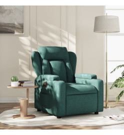 Fauteuil inclinable Vert foncé Tissu