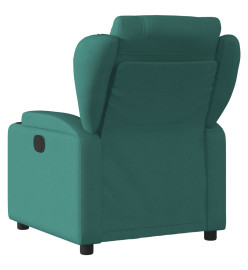 Fauteuil inclinable Vert foncé Tissu