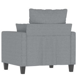 Fauteuil Gris clair 60 cm Tissu