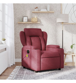 Fauteuil de massage inclinable Rouge bordeaux Tissu