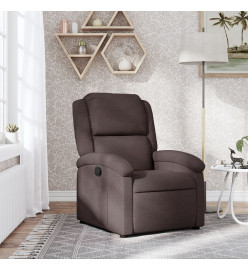 Fauteuil inclinable Marron foncé Tissu